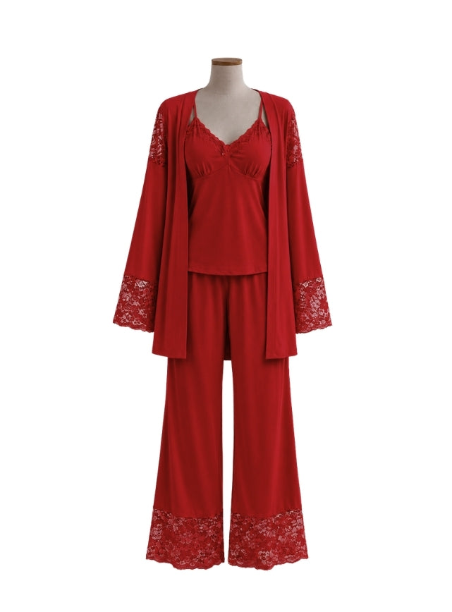3-Piece Pajama (Top, Robe & Pants)