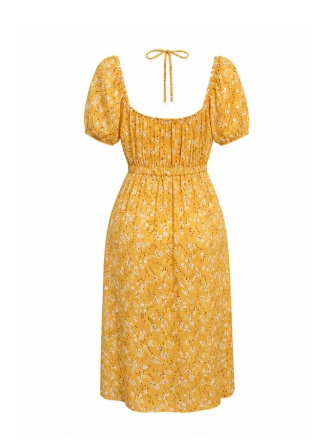 Floral Maxi Dress with Side Slit