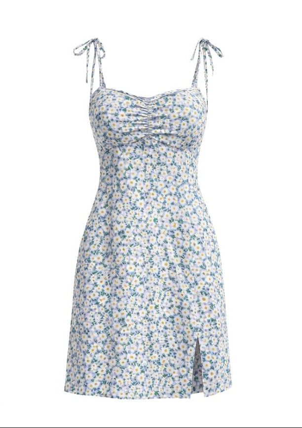 code 128 فستان بحماله رفيعه بطبعه الورد