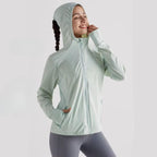 Sports Top with Sleeves, Zipper &amp; Inner and Outer Pockets
