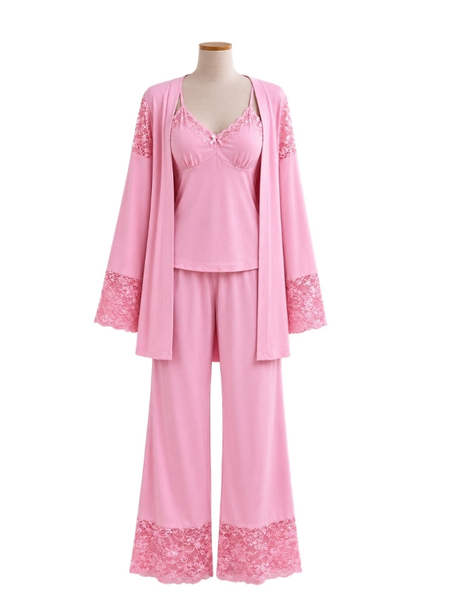 3-Piece Pajama (Top, Robe & Pants)