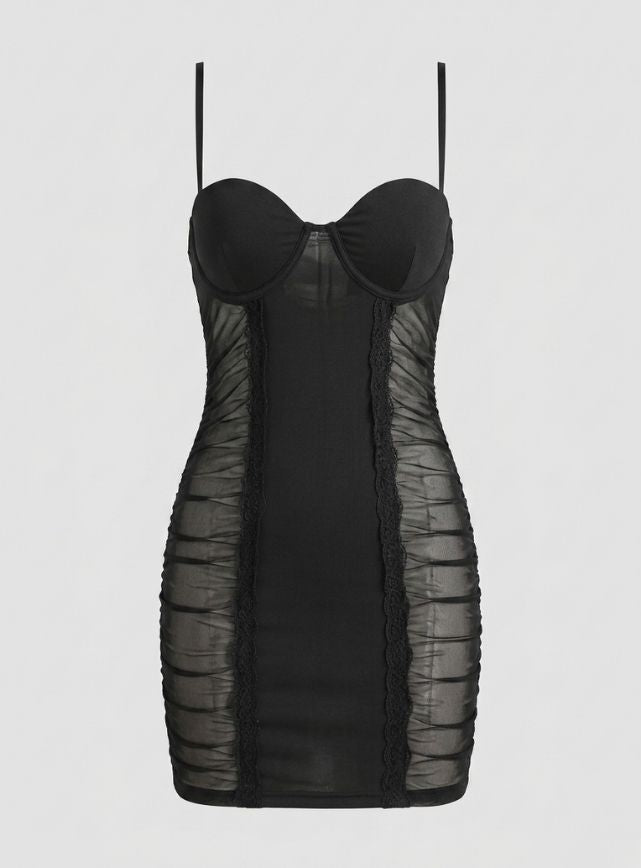 Sheer Side Bodycon Lingerie