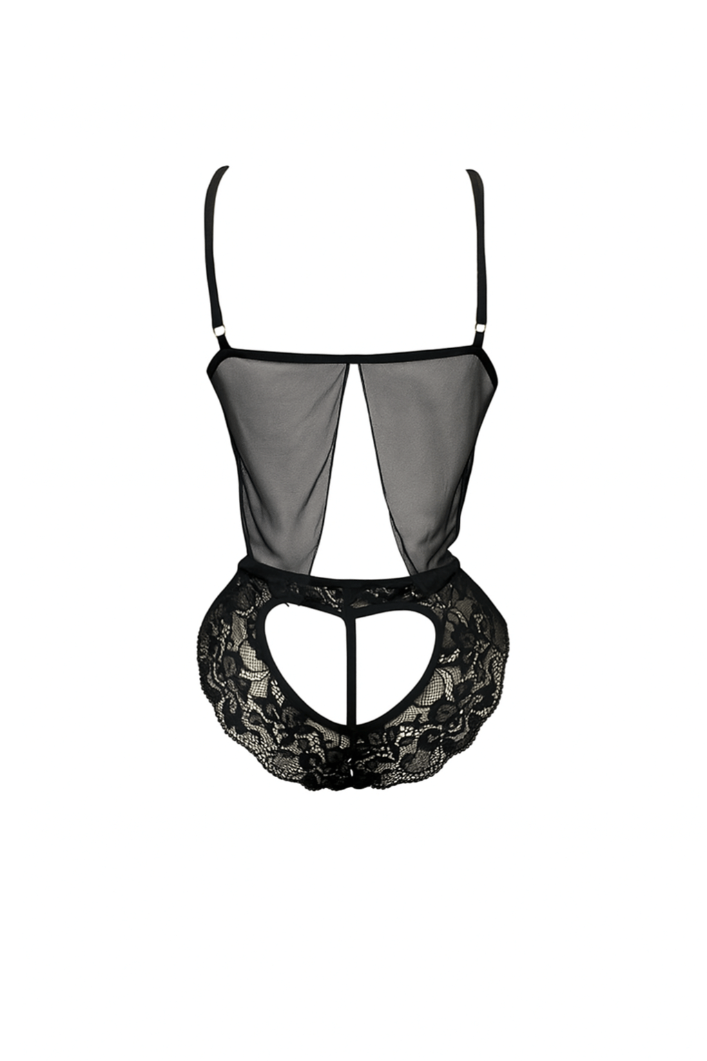 لانجيرى بحمالة رفيعة مزود بالدانتيل على الصدر