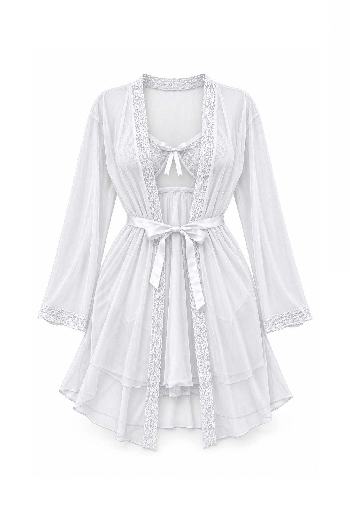 Lingerie with Sheer Robe