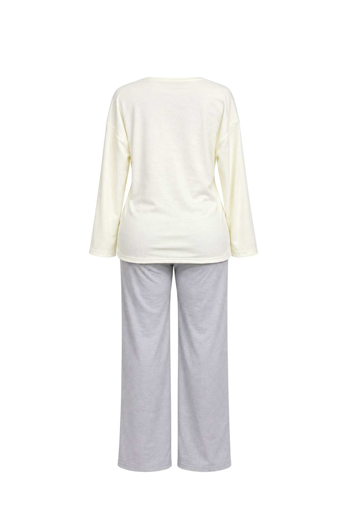 2-Piece Winter Pajama Set with Bust Detail