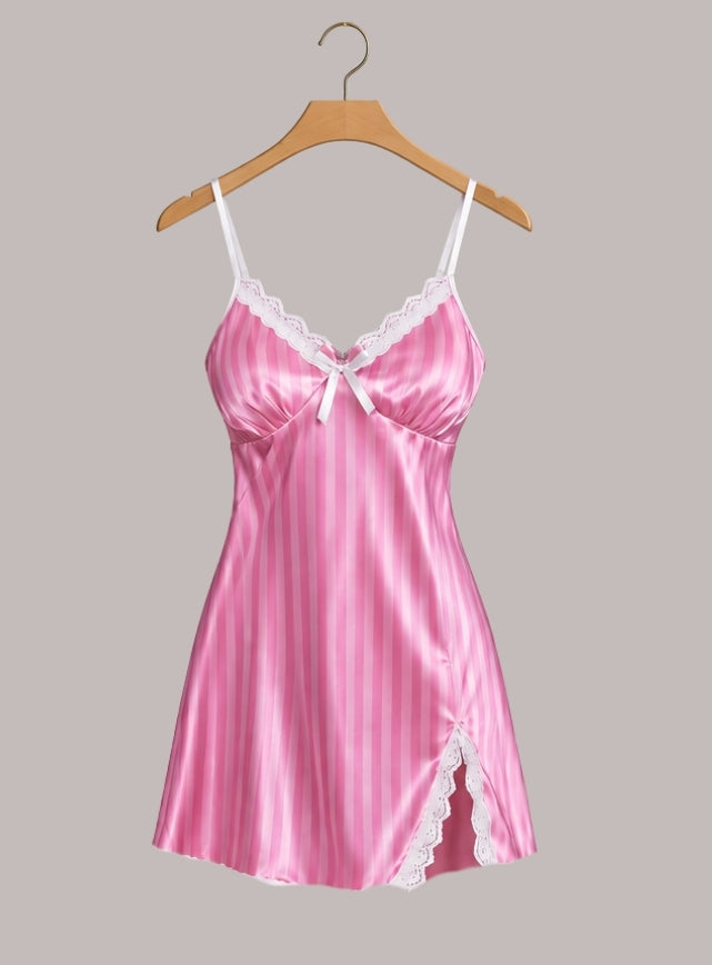 Satin Lingerie with Lace
