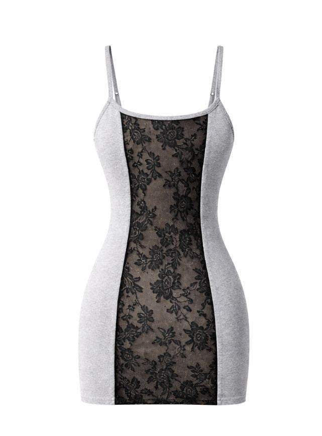 كاش قصير مزود بدانتيل من الضهر