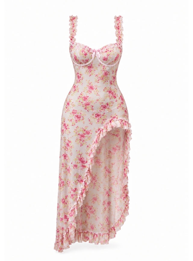 Long Floral Lingerie