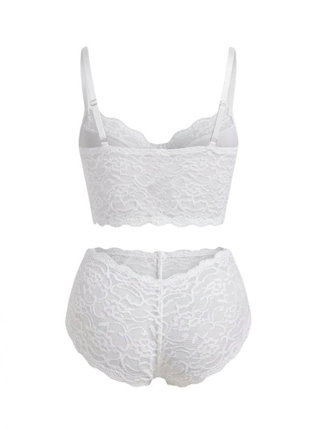 code 419 لانجري شفاف قصير اسود