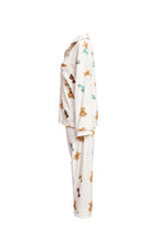2-Piece Winter Pajama Set with Buttons & Teddy Bear Print