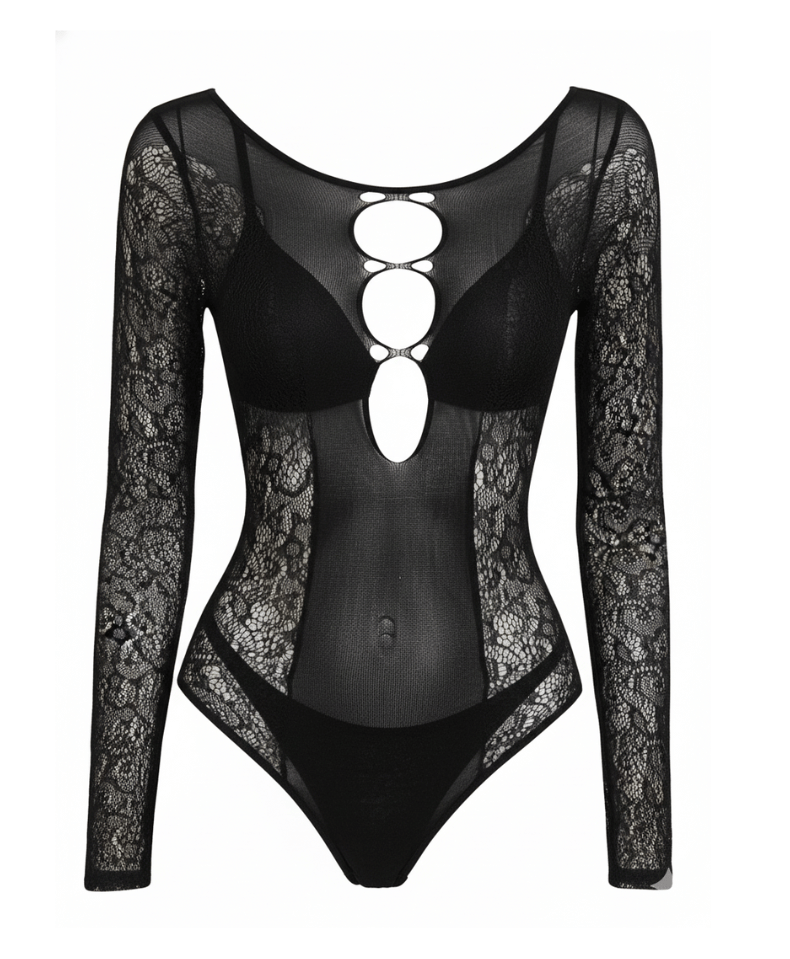 Mesh Bodycon Jumpsuit