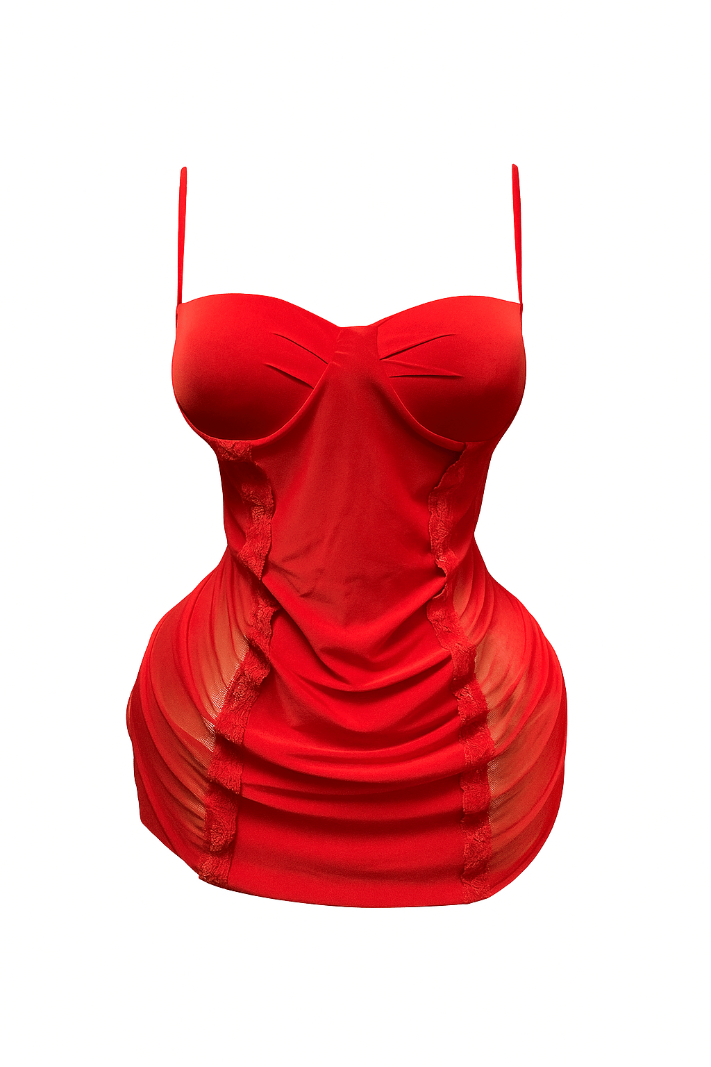 Sheer Side Bodycon Lingerie