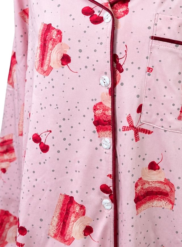 Classic Pink Cotton Pajama Set