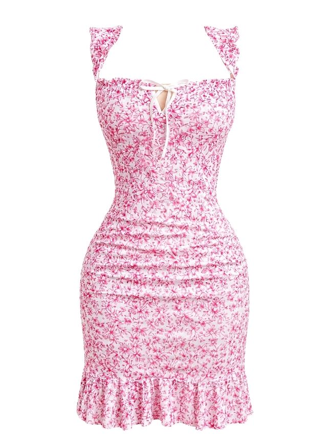 Floral Frill Dress