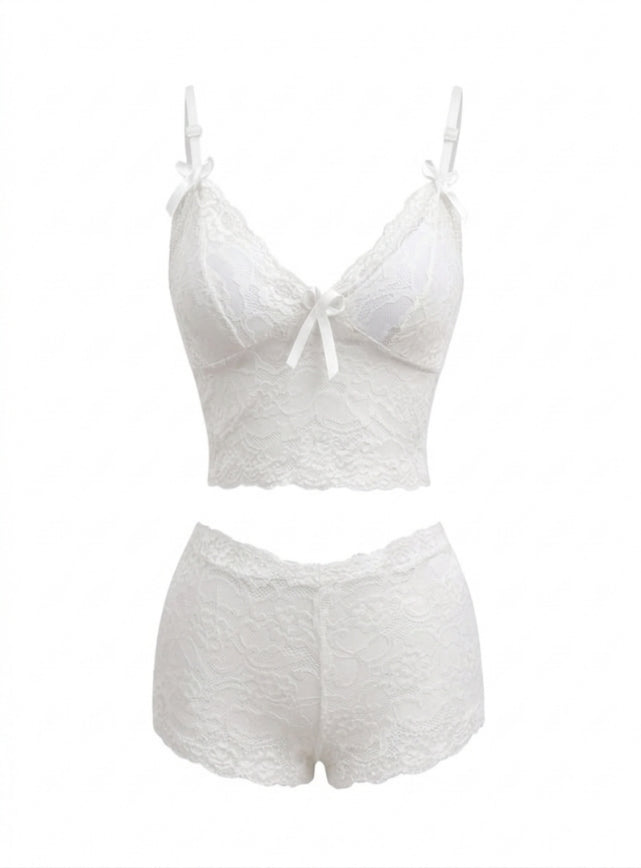 code 419 لانجري شفاف قصير اسود