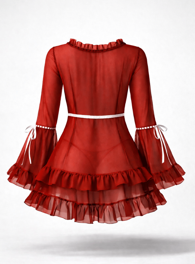 Transparent Sleeve Nightdress