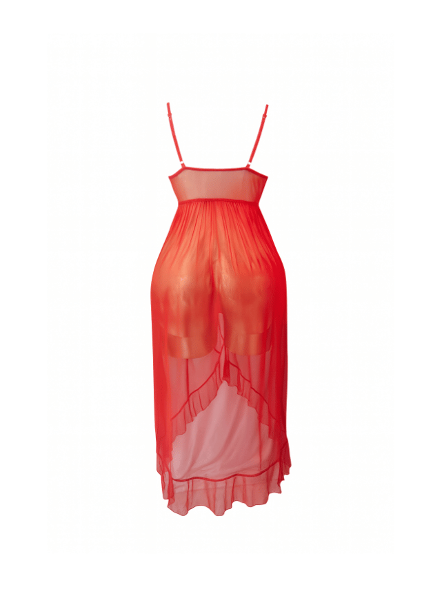 لانجيري شفاف طويل بقصه مميزه