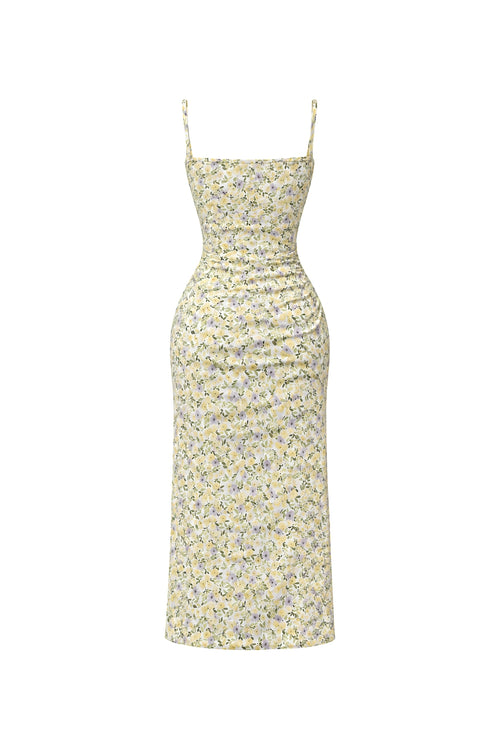 Floral Maxi Slit Dress