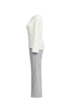 2-Piece Winter Pajama Set with Bust Detail
