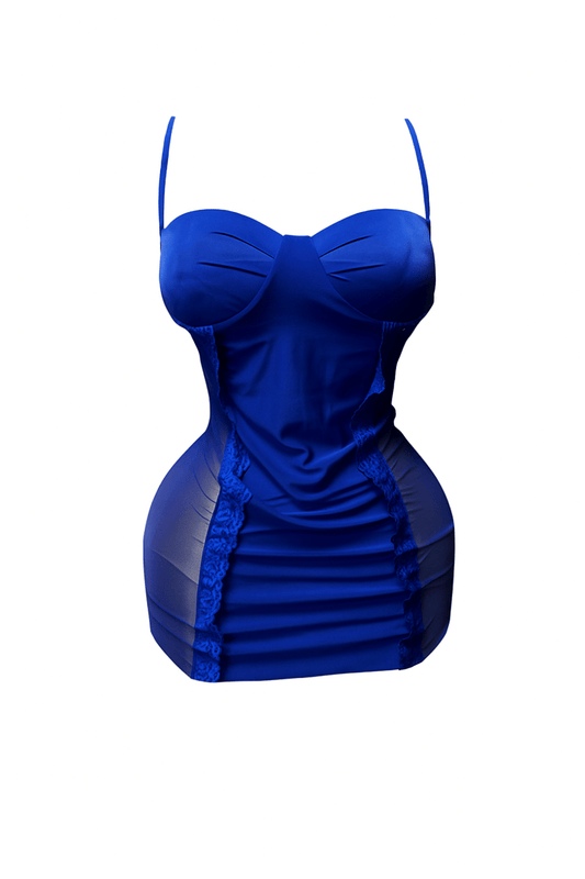 لانجري قصير شفاف من الجنبين