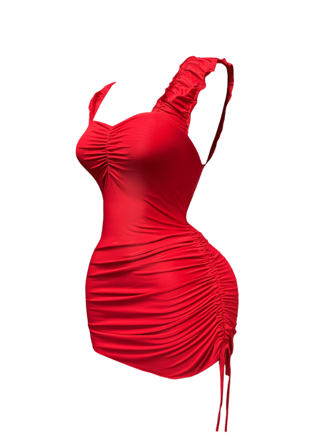 Side Drawstring Dress