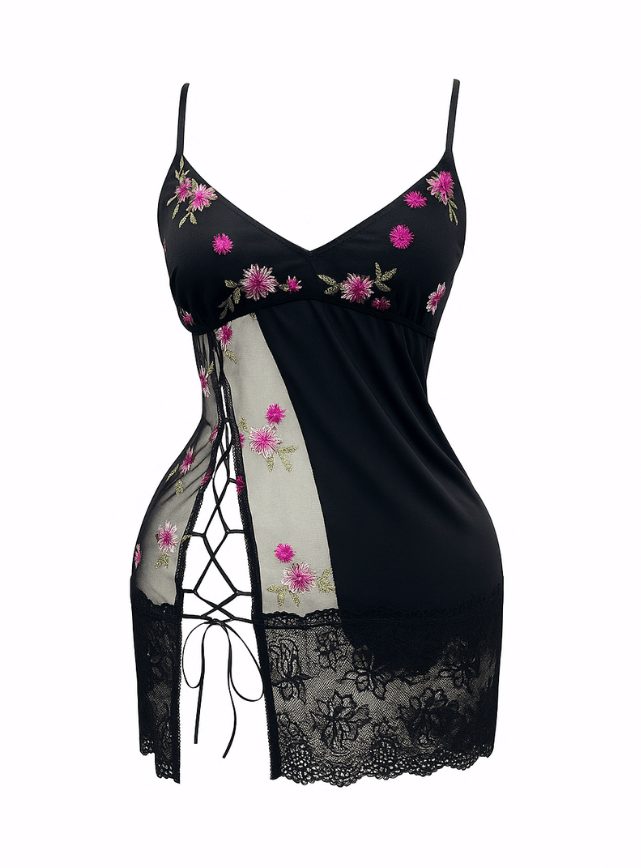 لانجيري اسود بقصه مميزه