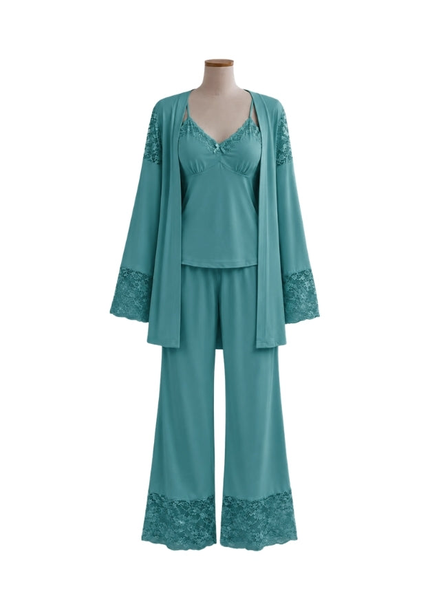 3-Piece Pajama (Top, Robe & Pants)