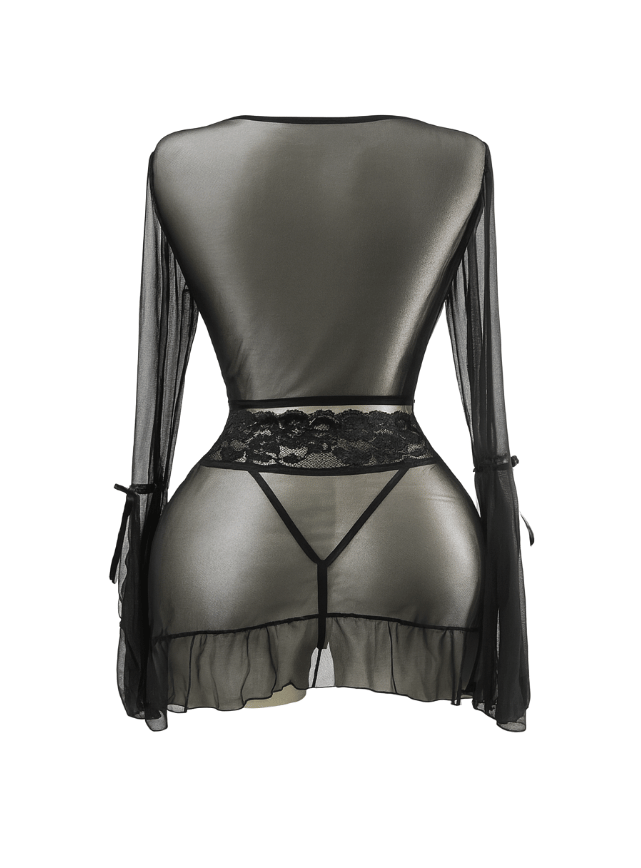 Lace Mesh Lingerie Set