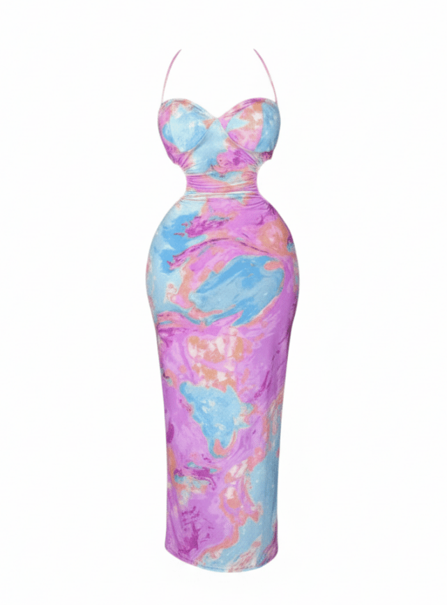 Back Tie Maxi Dress