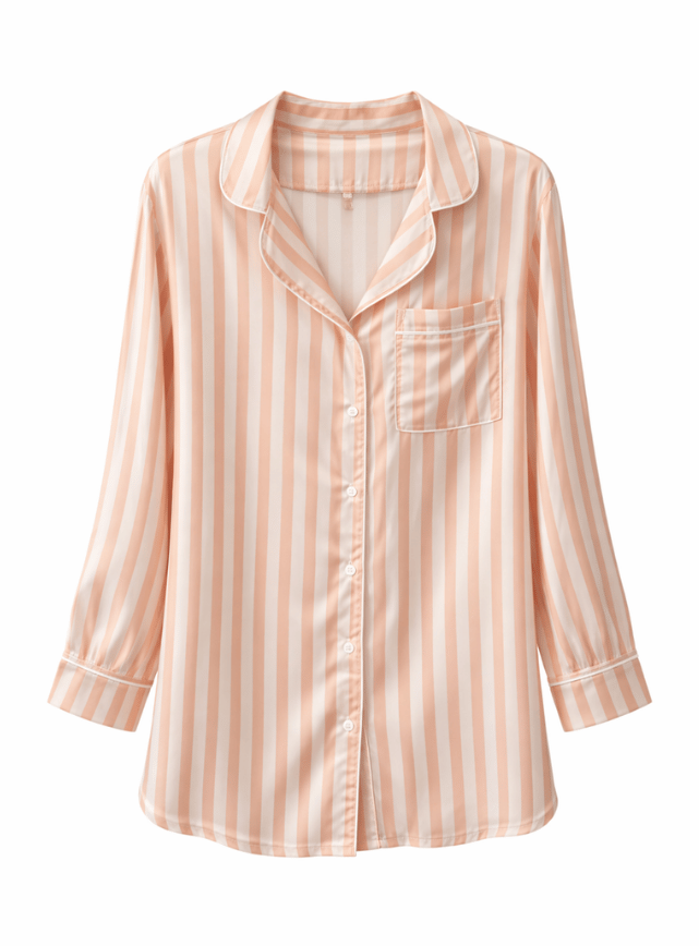 Satin Striped Nightshirt