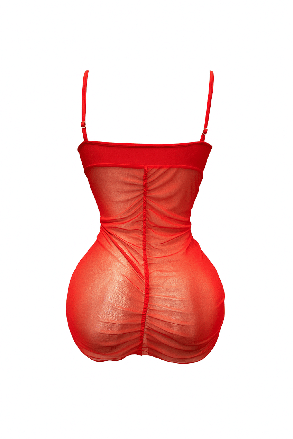 لانجري قصير شفاف من الجنبين