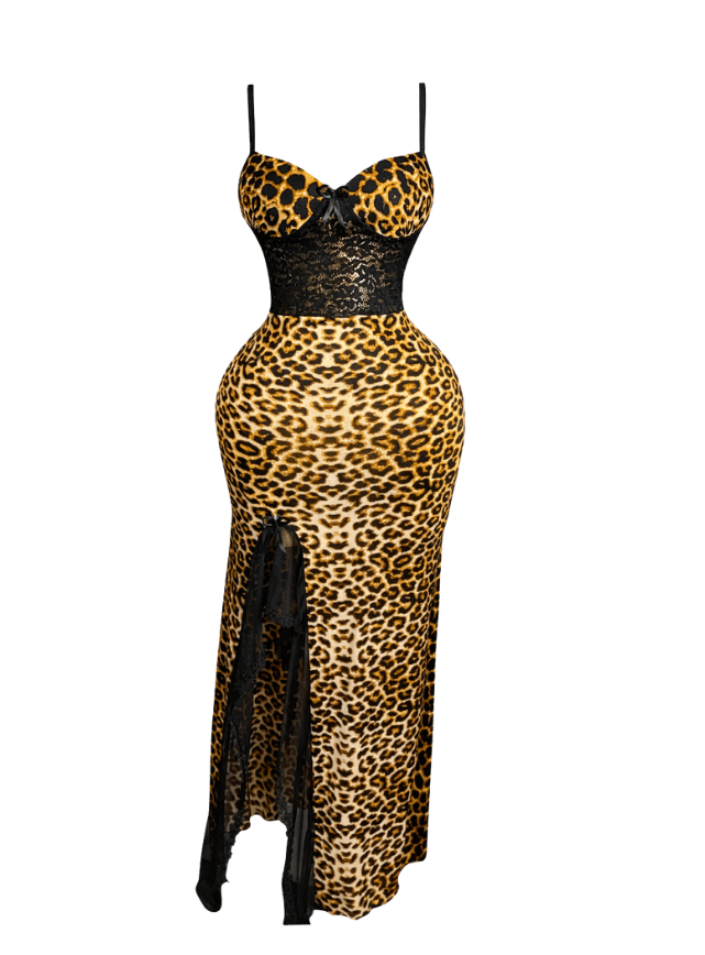 Tiger Lace Waist Dress