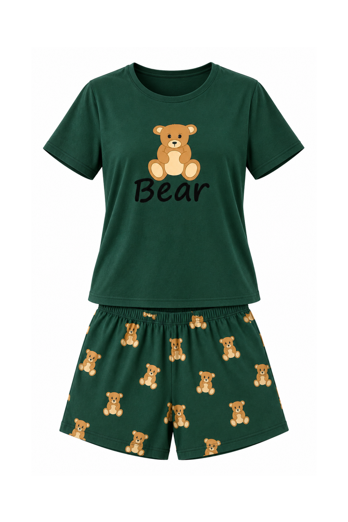 Teddy Bear Print Pajama Set