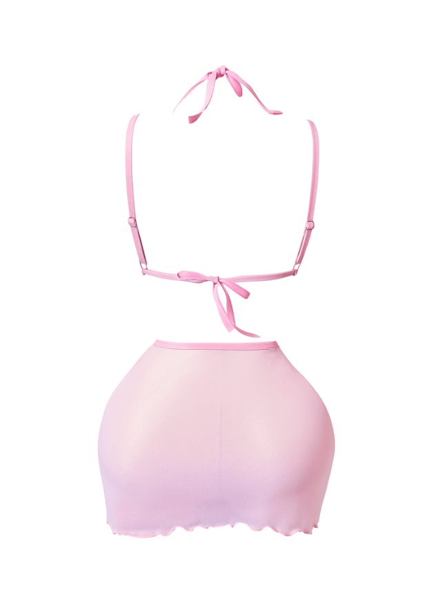 Sheer Lace Open Lingerie