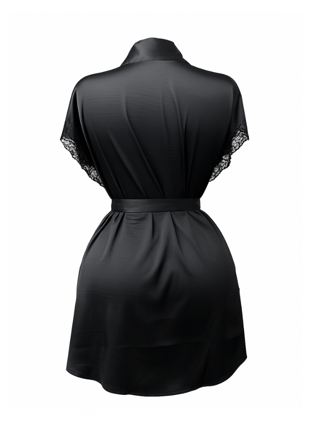 Satin Lace Robe