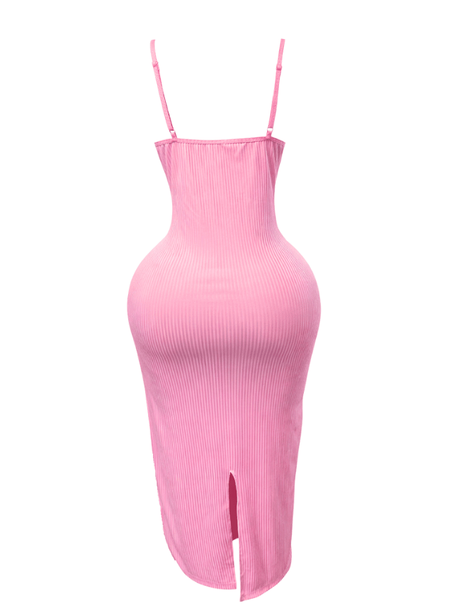 Front Cutout Midi Dress