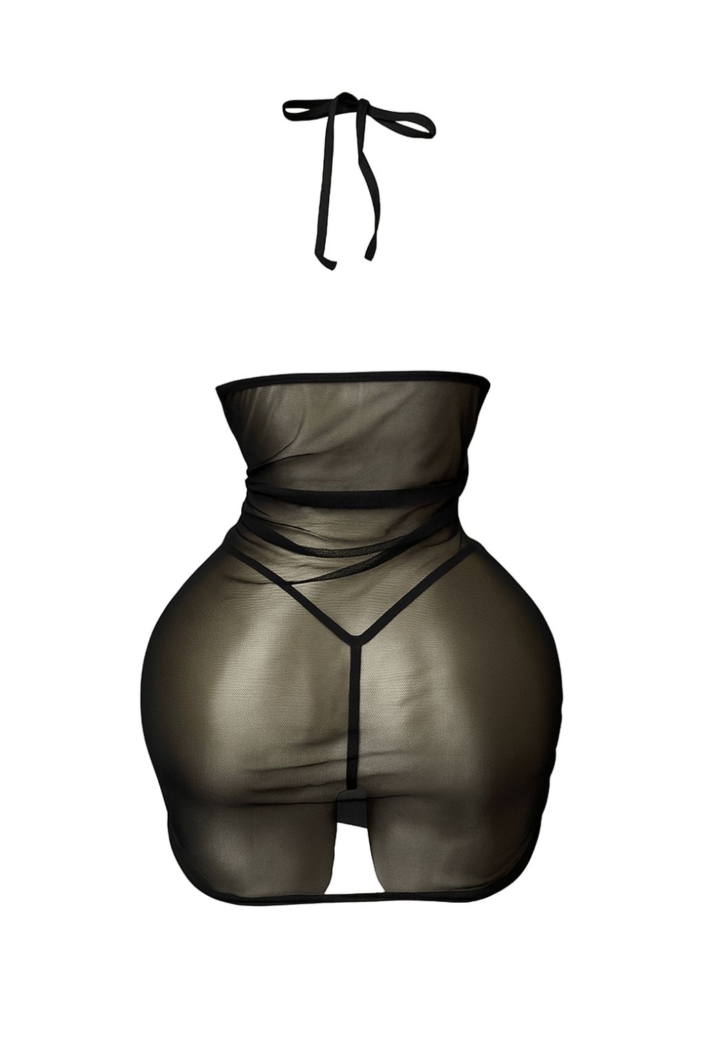 لانجيري قصير شفاف بقصه مميزه