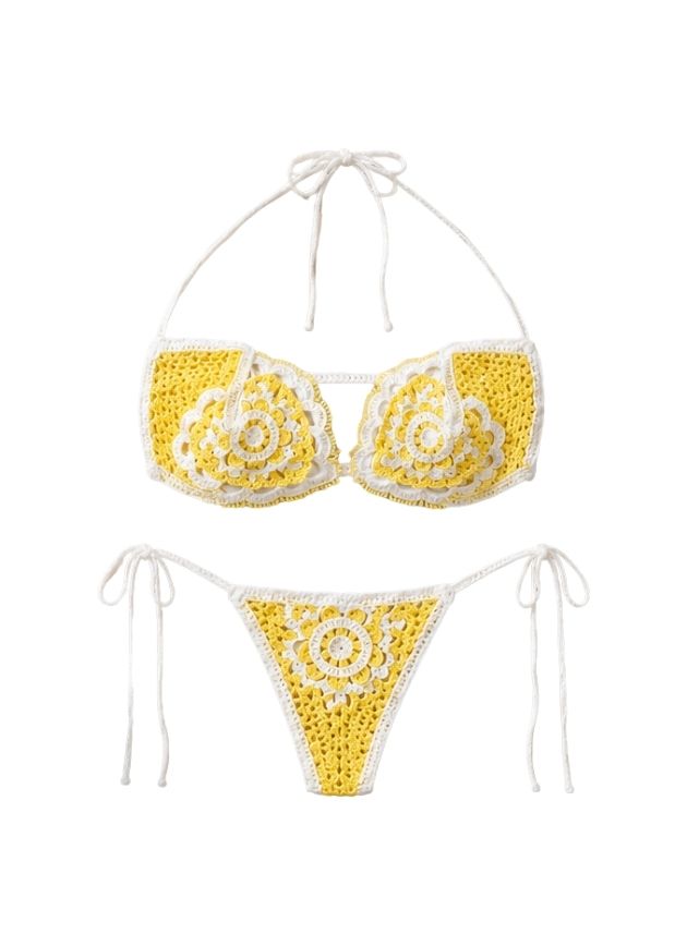 Handmade Summer Crochet Bra & Panty Set