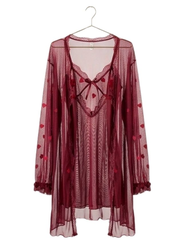 Lace Lingerie & Robe