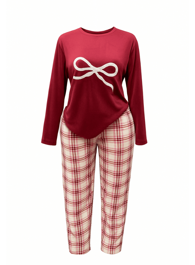 بيجامه شتوي قطعتين