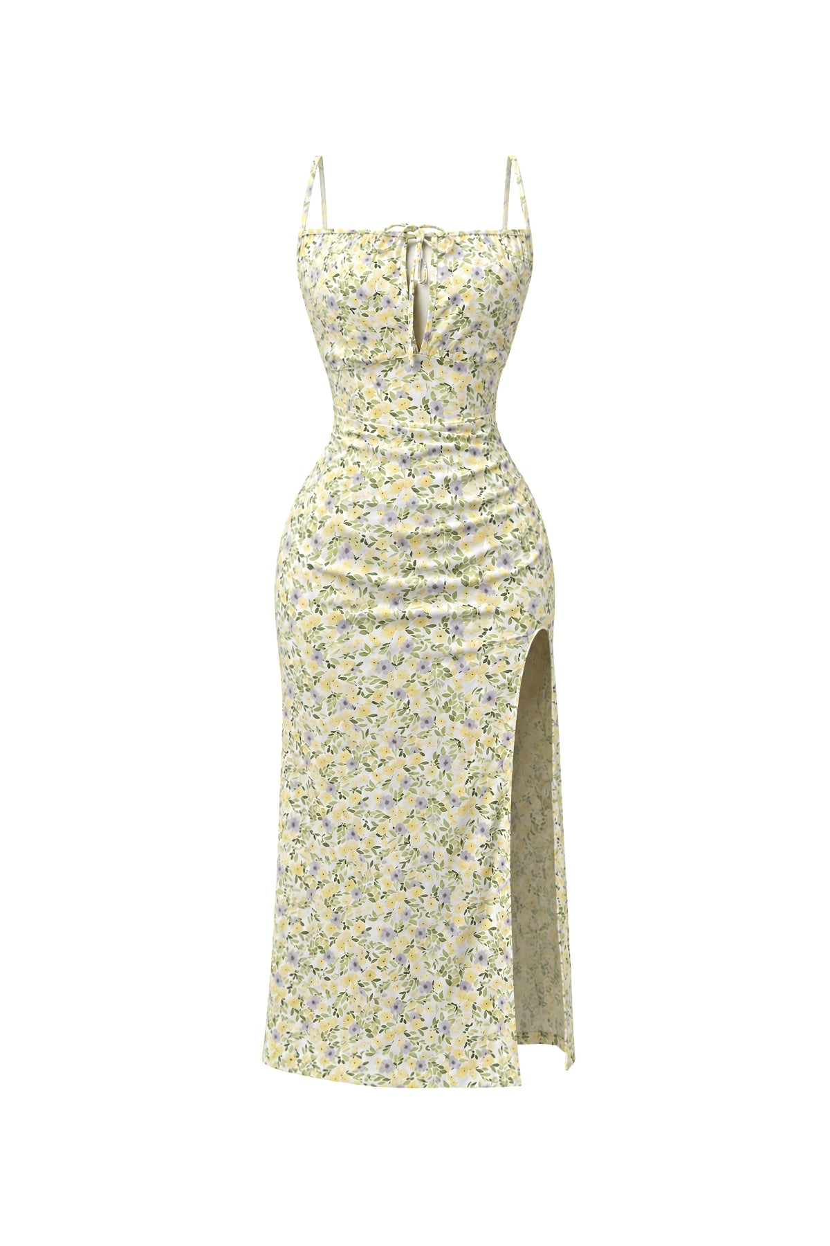 Floral Maxi Slit Dress