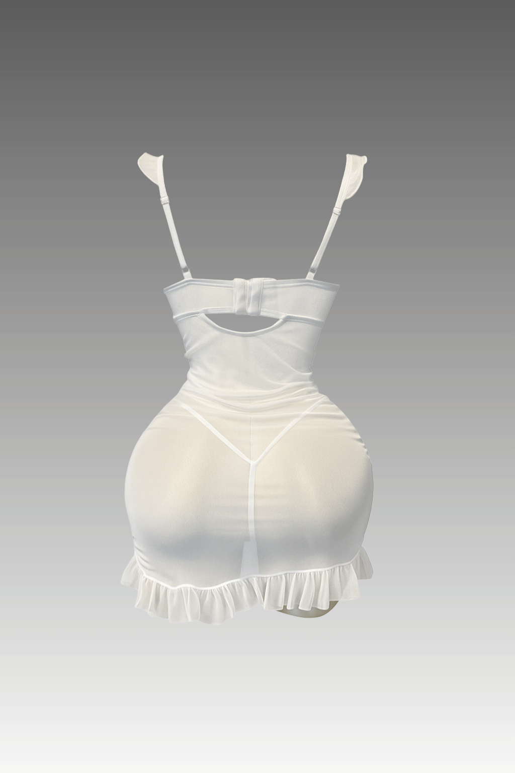 بيبي دول شفاف مزود ب استك من الجناب