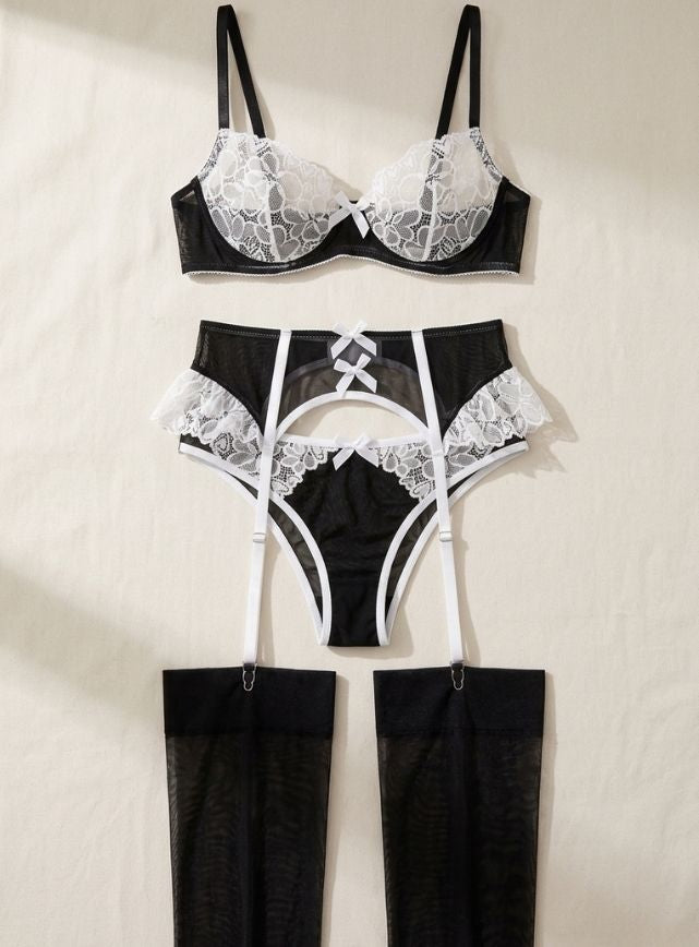 Sexy 4-Piece Babydoll