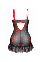 Sheer Heart-Print Lingerie