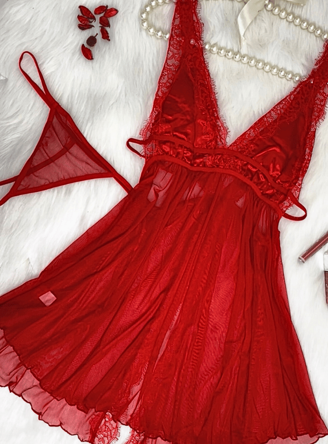 Sheer Open Back Lingerie