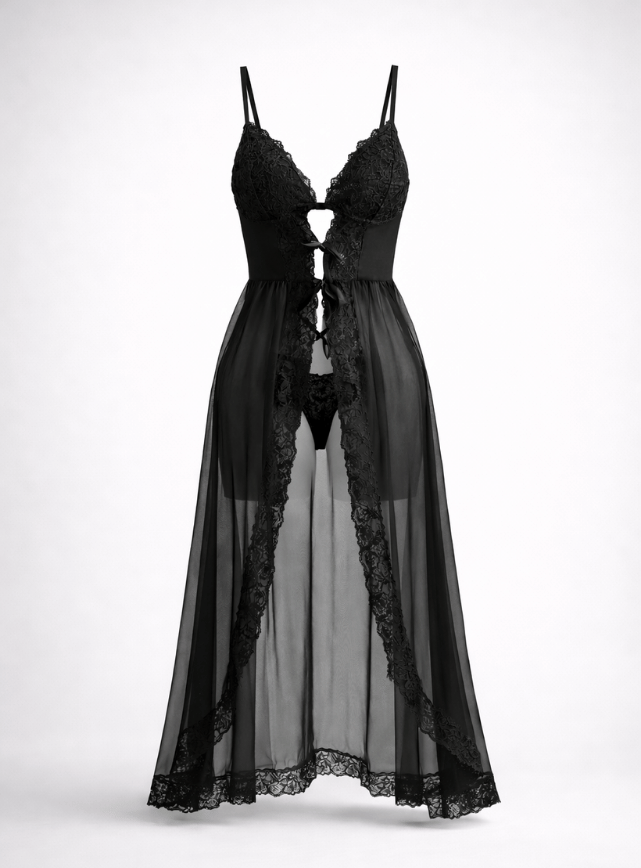 Long Sheer Lingerie