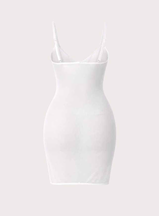 لانجيري طويل مزود بدانتيل