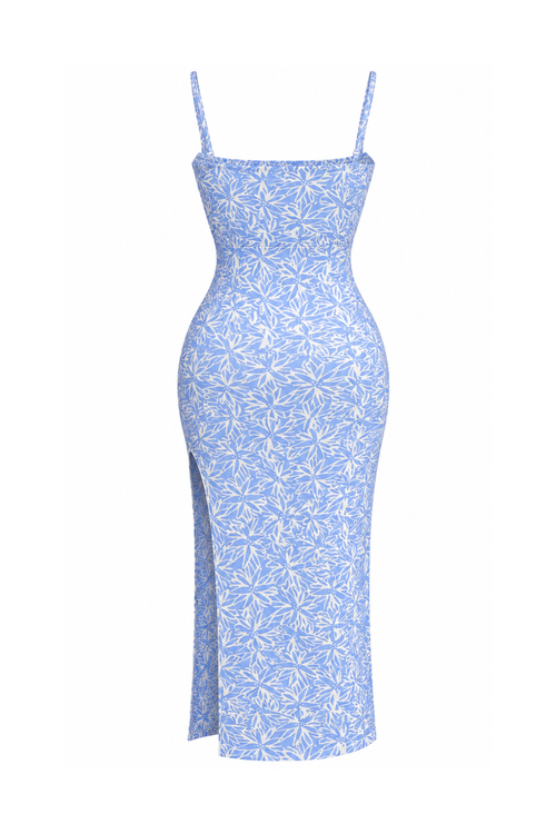 Floral Maxi Slit Dress