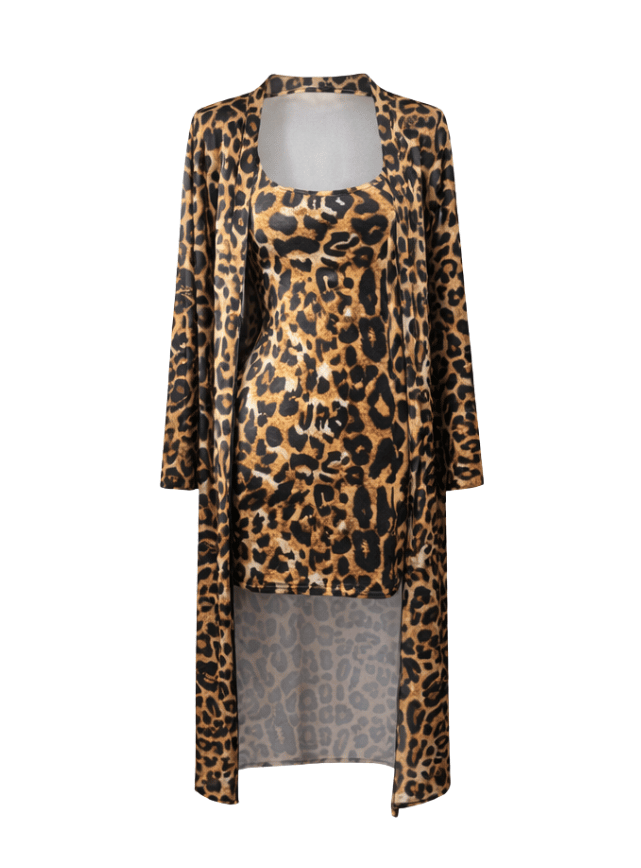 Tiger Lingerie Set with Robe – Curvy