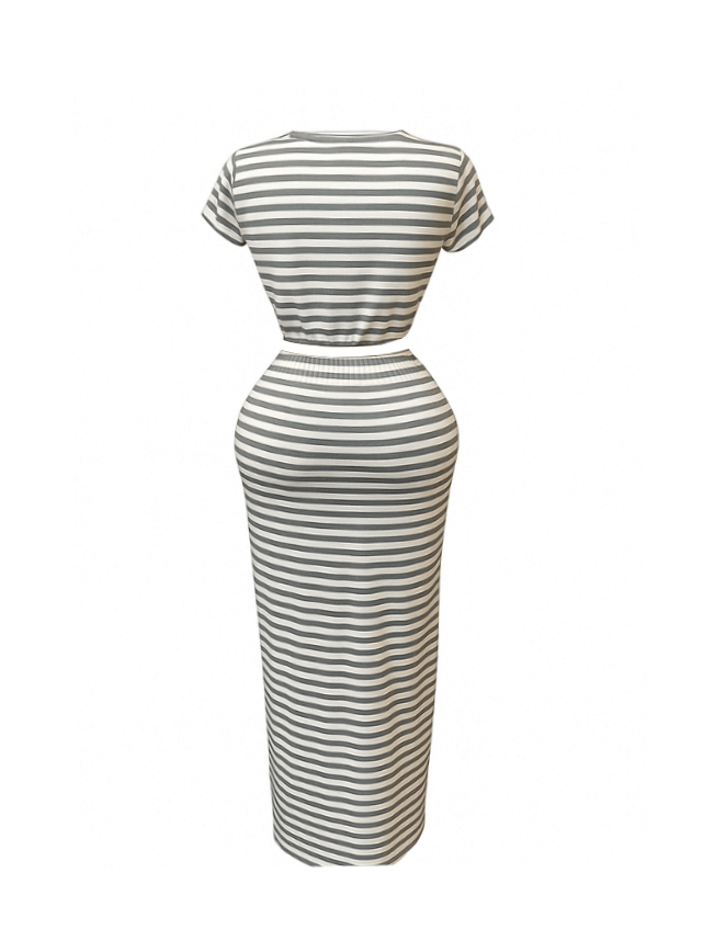 Striped Two Piece Set